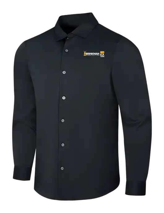 Black City Stretch Shirt w/Brinkman Construction 20th Logo