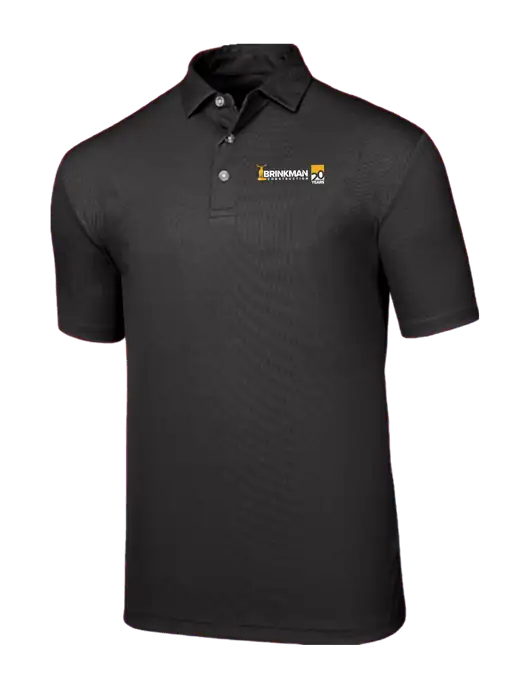 Callaway Birdseye Black Polo w/Brinkman Construction 20th Logo