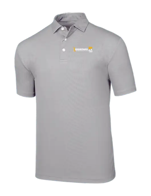 Callaway Birdseye Light Grey Polo w/Brinkman Construction 20th Logo