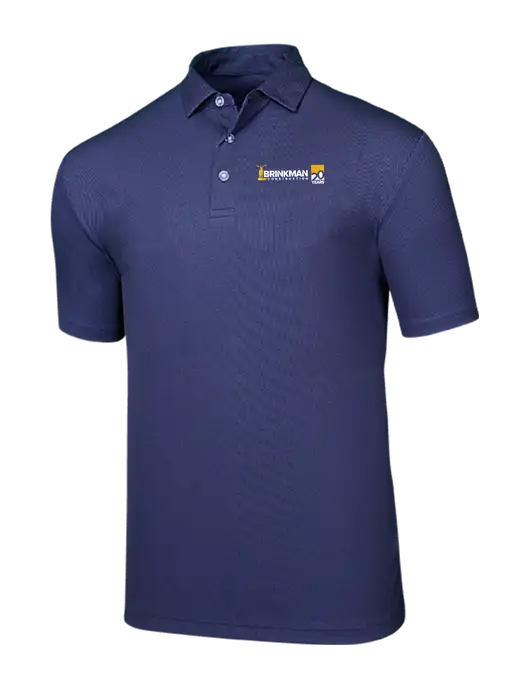Callaway Birdseye Navy Polo w/Brinkman Construction 20th Logo