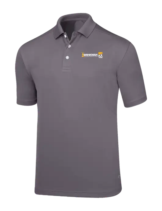 Callaway Core Medium Grey Performance Polo w/Brinkman Construction 20th Logo