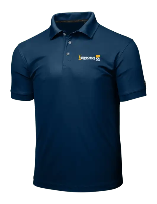 OGIO Navy Caliber 2.0 Polo w/Brinkman Construction 20th Logo