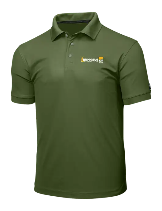 OGIO Olive Caliber 2.0 Polo w/Brinkman Construction 20th Logo