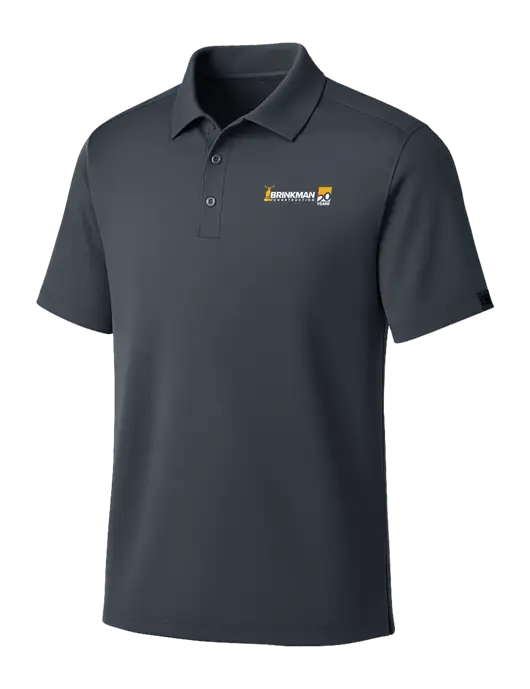 OGIO Dark Grey Framework Polo w/Brinkman Construction 20th Logo