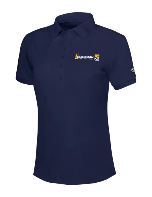 OGIO Womens Navy Jewel Polo w/Brinkman Construction 20th Logo